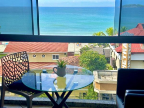 IC410 Vista maravilhosa da praia Churrasqueira 30m mar Conforto RealStay3